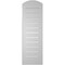 Ekena Millwork Arch Top Surface Mount PVC Gable Vent: Non-Functional, w/2"W x 1-1/2"P Brickmould Frame, 12"W x 36"H GVPAR12X3602SN - alternate 3